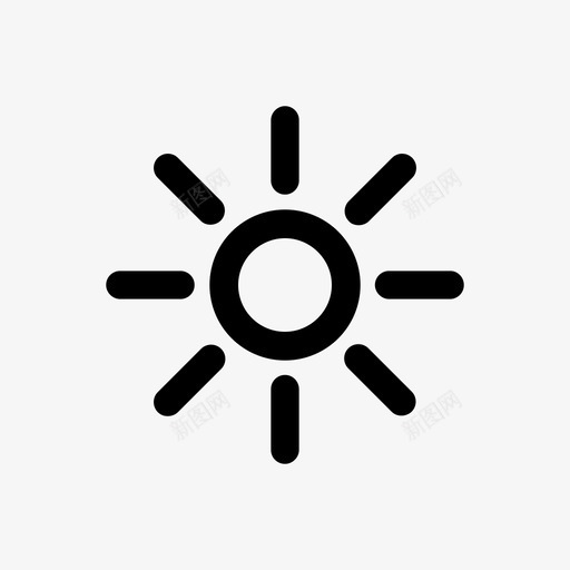 太阳大自然夏天图标svg_新图网 https://ixintu.com 夏天 大自然 天气 太阳