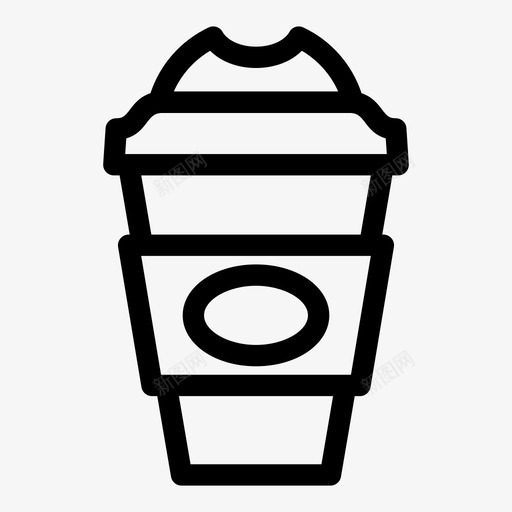 外卖咖啡咖啡杯子图标svg_新图网 https://ixintu.com 咖啡 外卖咖啡 杯子 纸 食物