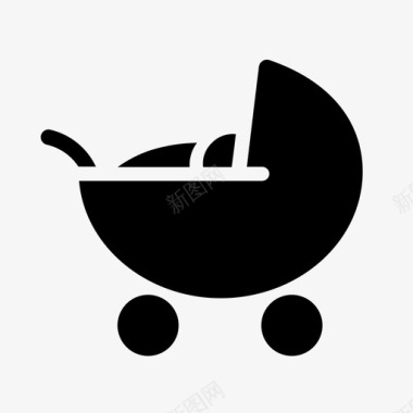 新生儿婴儿护理者图标图标