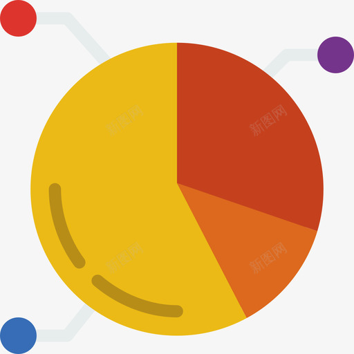 饼图商业和金融84持平图标svg_新图网 https://ixintu.com 商业和金融84 持平 饼图