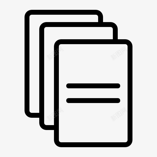 便笺商务支票图标svg_新图网 https://ixintu.com 便笺 办公 商务 商务和办公3 支票 文件 纸张