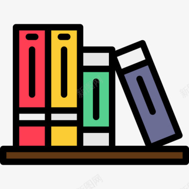 书籍教育111线性颜色图标图标