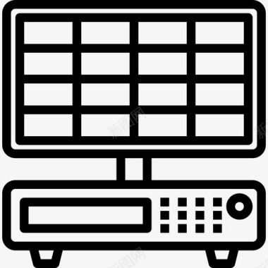 Dvrcctv2线性图标图标