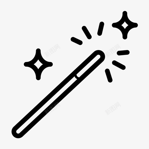 魔杖带来创造图标svg_新图网 https://ixintu.com 创造 占星术和算命师 巫师 带来 魔杖