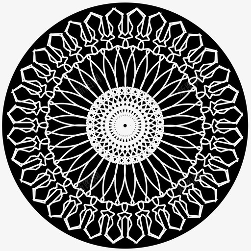 福沃抽象花朵图标svg_新图网 https://ixintu.com 填充 抽象 抽象创作4 曼陀罗 福沃 花朵 装饰