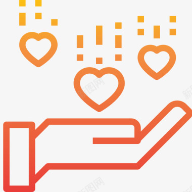 Hand社交网络22梯度图标图标