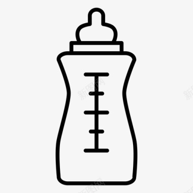 婴儿奶瓶婴儿用具图标图标