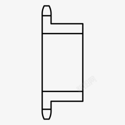 传动装置链轮齿轮传动装置图标高清图片