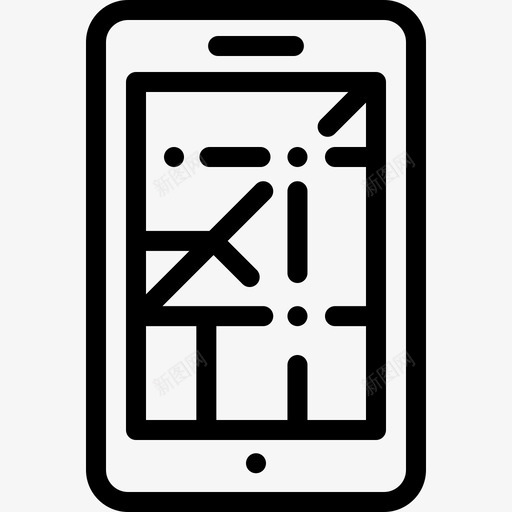 App火车站3直线图标svg_新图网 https://ixintu.com App 火车站3 直线