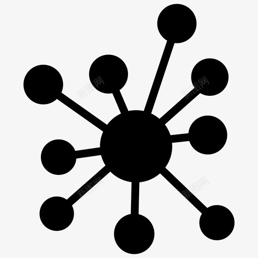 原子结构原子连接化学键合图标svg_新图网 https://ixintu.com 化学键合 原子结构 原子连接 科学结构 连接符号字形图标