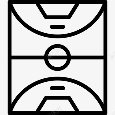 篮球运动71直线型图标图标