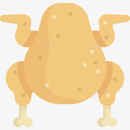 鸡肉烤肉15平淡图标svg_新图网 https://ixintu.com 平淡 烤肉15 鸡肉