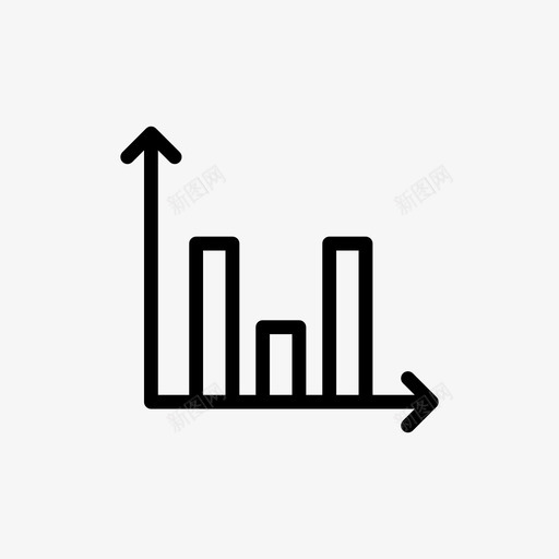股票增长条形图商业图表图标svg_新图网 https://ixintu.com 商业图表 条形图 股票增长