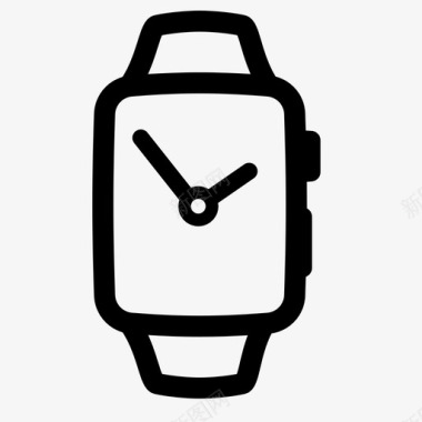 苹果手表智能手表时间图标图标