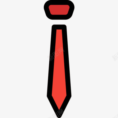 领带时髦的12线性颜色图标图标