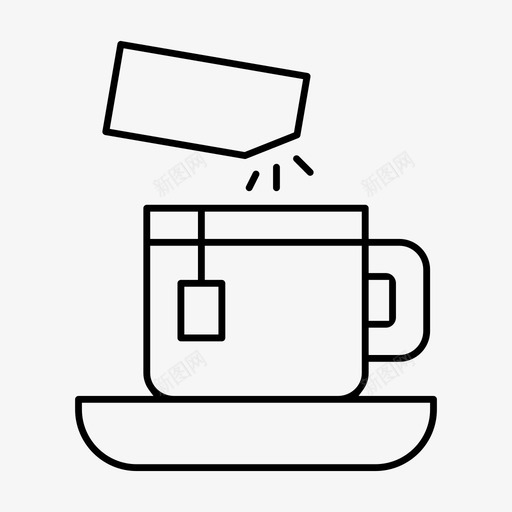 茶和糖咖啡食物图标svg_新图网 https://ixintu.com 咖啡 咖啡薄 茶和糖 食物 餐馆