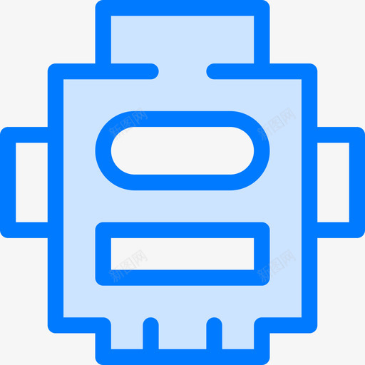 机器人人工智能30蓝色图标svg_新图网 https://ixintu.com 人工智能30 机器人 蓝色