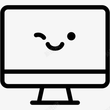 微笑电脑设备图标图标