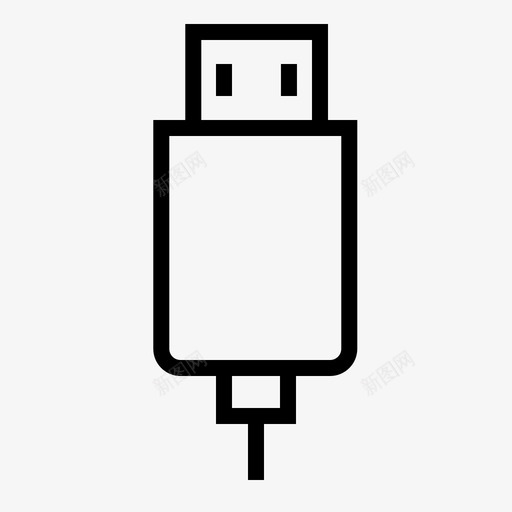 usb充电器数据图标svg_新图网 https://ixintu.com pc组件 usb 传输 充电器 数据 智能手机 端口