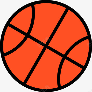 篮球教育157线颜色图标图标