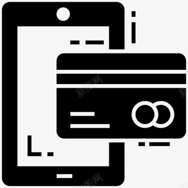 卡支付银行应用数字交易图标图标