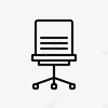 办公椅家具斯堪的纳维亚图标图标