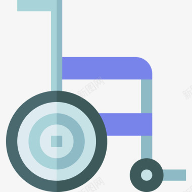 轮椅残疾人辅助平板图标图标