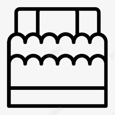 蛋糕面包房美味图标图标