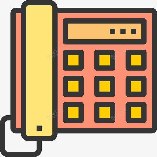 电话家用9线颜色图标svg_新图网 https://ixintu.com 家用9 电话 线颜色