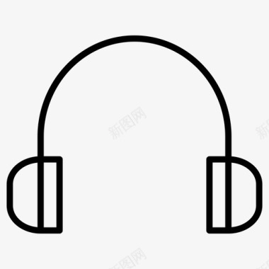 耳机音乐薄图标图标