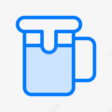 啤酒荷兰2蓝色图标图标