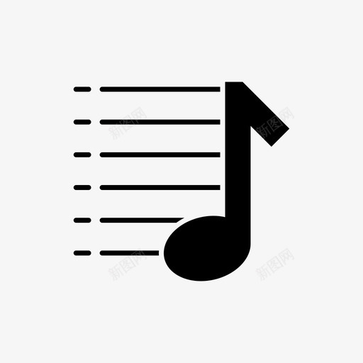 音乐乐器媒体图标svg_新图网 https://ixintu.com 乐器 声音 媒体 播放列表 立体声 音乐 音乐i