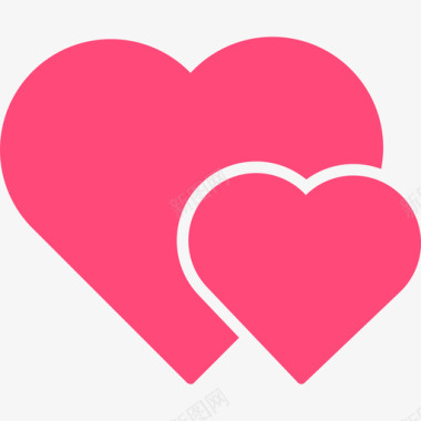 心脏心脏2平坦图标图标