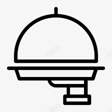 服务生餐具手图标图标
