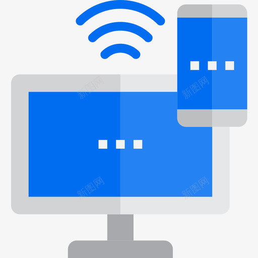响应式通信网络3扁平图标svg_新图网 https://ixintu.com 响应式 扁平 通信网络3