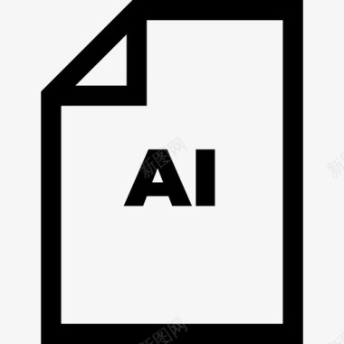 AI平面师11线性图标图标