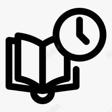书和钟书时间图标图标