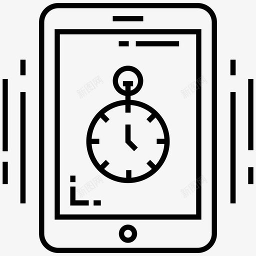 秒表计时器移动提醒图标svg_新图网 https://ixintu.com 秒表 秒表应用程序 移动提醒 移动秒表 计时器 金融和税务行图标