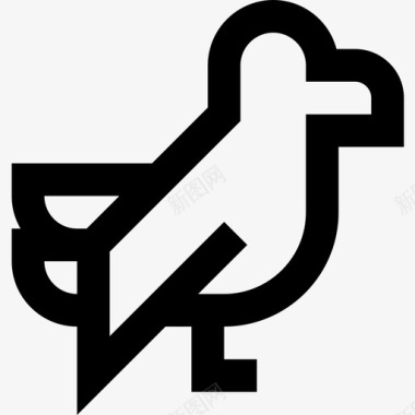 孔雀鸟类直系图标图标