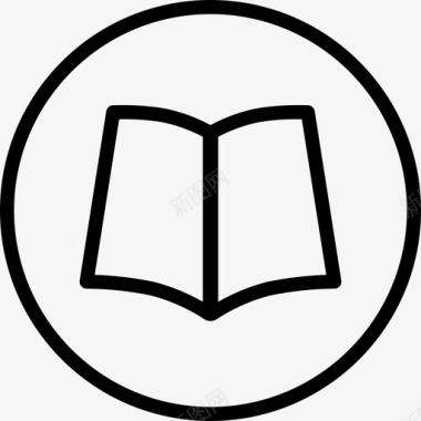 手册书籍开放式图标图标