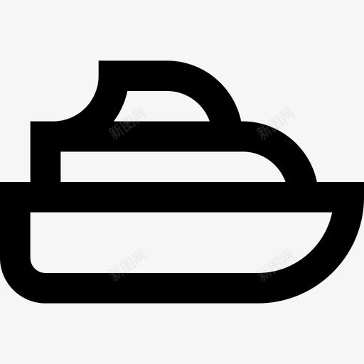 游艇船直线图标svg_新图网 https://ixintu.com 游艇 直线 船
