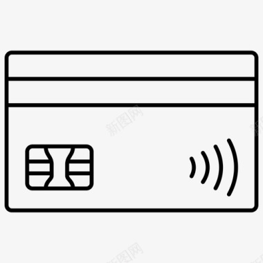 非接触式支付卡无线图标图标