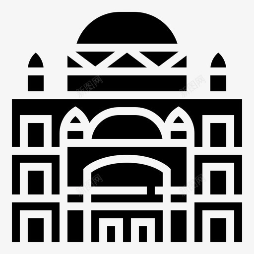 穆罕默德阿里清真寺建筑地标图标svg_新图网 https://ixintu.com 地标 建筑 穆罕默德阿里清真寺