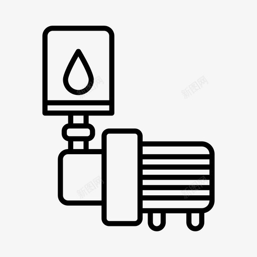 水泵电器设备图标svg_新图网 https://ixintu.com 家用电器 工具 水泵 电器 设备