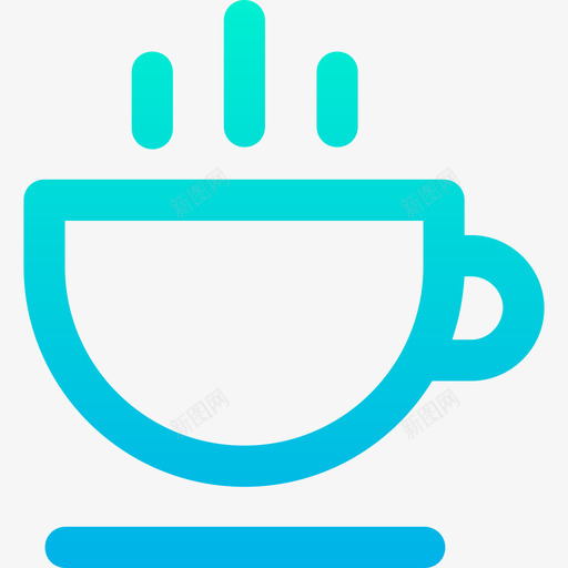 咖啡旅游和餐厅梯度图标svg_新图网 https://ixintu.com 咖啡 旅游和餐厅 梯度