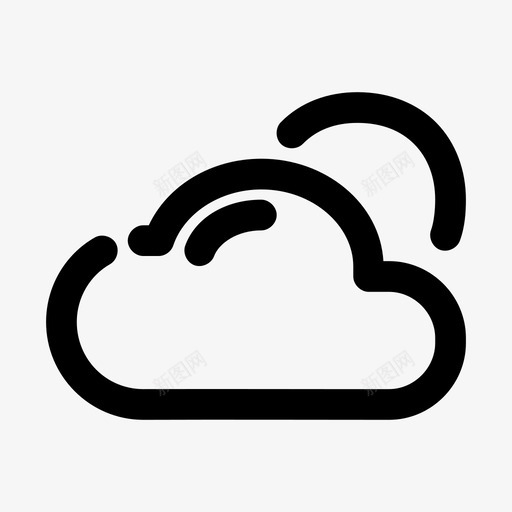 多云气象阳光图标svg_新图网 https://ixintu.com 业务缺口大 多云 天气 气象 阳光