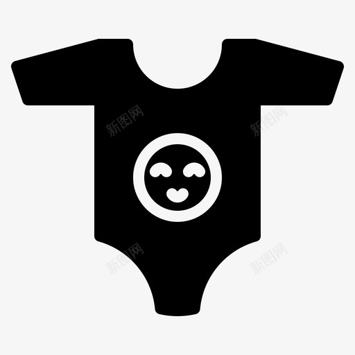 婴儿睡衣连体衣儿童图标svg_新图网 https://ixintu.com 儿童 婴儿字形固体 婴儿睡衣 连体衣