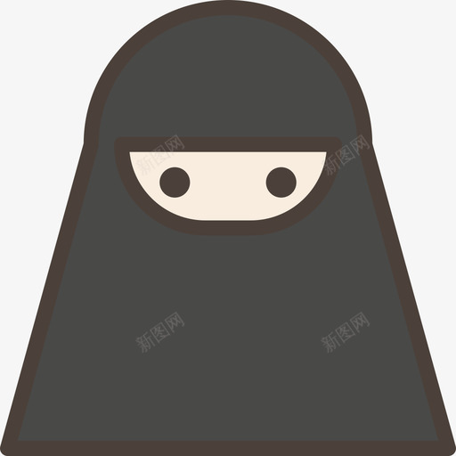阿拉伯女人阿凡达41线性颜色图标svg_新图网 https://ixintu.com 线性颜色 阿凡达41 阿拉伯女人