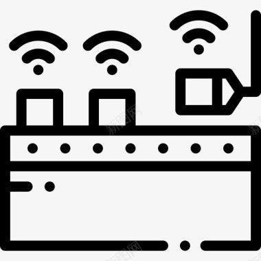 工业批量生产2线性图标图标