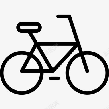 自行车旅行164直线型图标图标